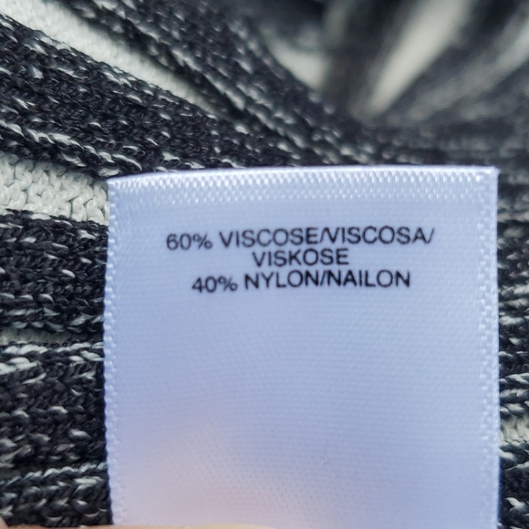 NWT RACHEL Rachel Roy Black & White Striped Dress - Picture 10 of 11